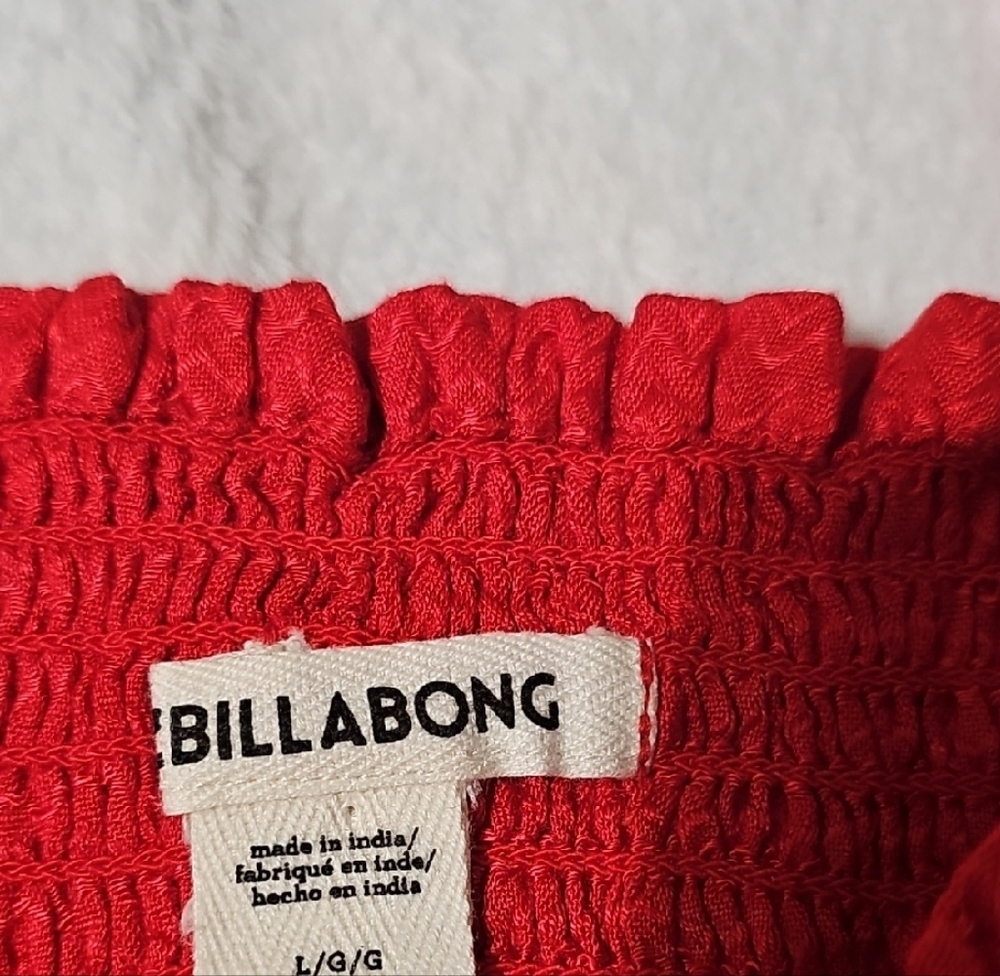 Bop Bop Red Smocked Crop Top - Picture 3 of 9